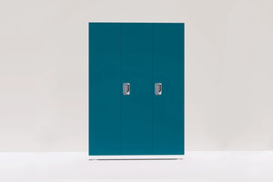 PF 4 Almirah - turquoise blue - Front View